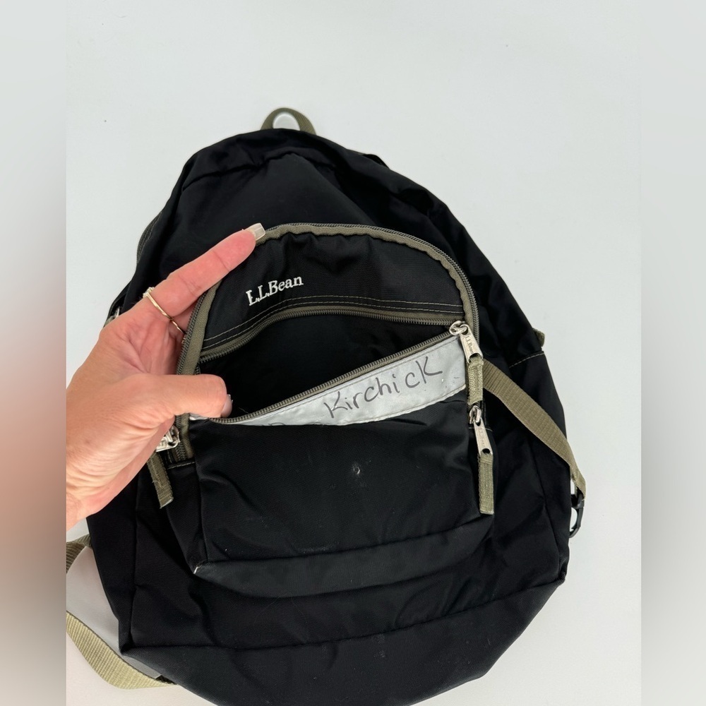 L.L Bean 3M Scotch lite Reflective Material Backpack Book Bag - Picture 2 of 8